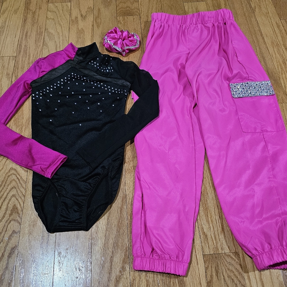 Weissman Intermediate Child Pink Black Hip Hop Costume